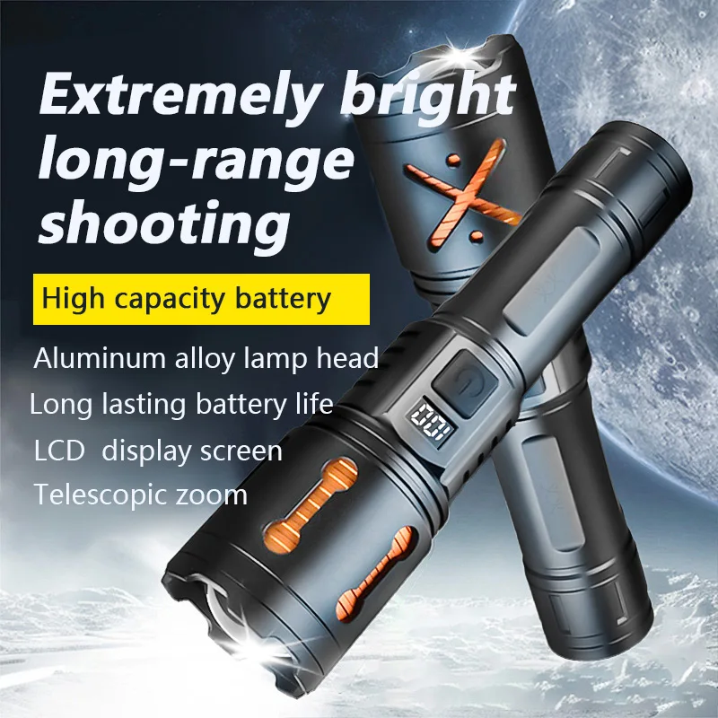 lanternas-led-ultra-brilhantes-vs-regulares-cabeca-de-lampada-em-liga-de-aluminio-zoom-telescopico--bateria-com-duracao-de-100-horas-para-caca-noturna