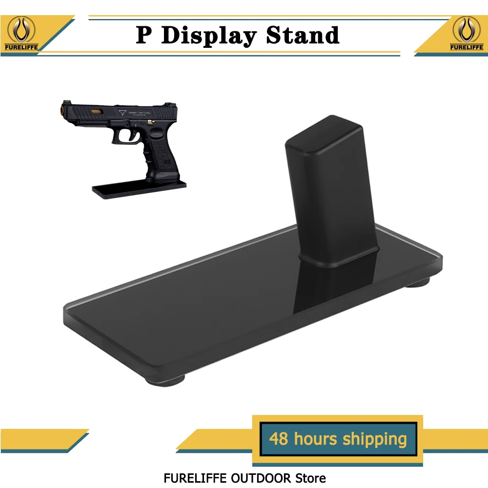 Hunting Airsoft Game Gear Safe Storage Maintenance Brackets,Decorative Ornaments Glass Base,P Display Stand Magazine Fixation