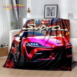 Racing Car T-TOYOTA  Supra Logo Soft Flannel Blanket for Beds Bedroom Sofa Picnic,Throw Blanket for Cover Outdoor Leisure Nap