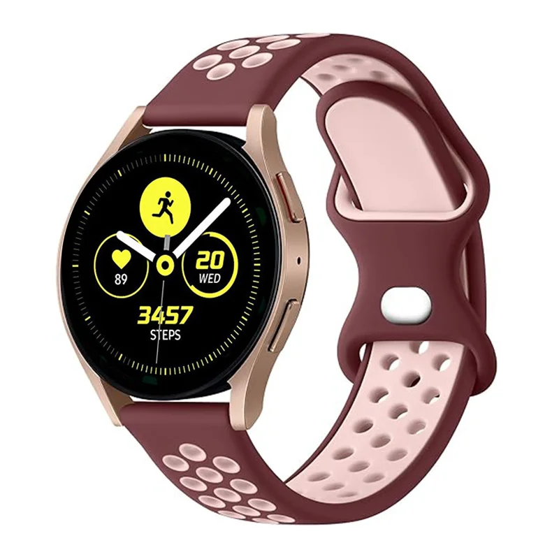 Cinturino per orologio in Silicone da 20mm per Samsung Galaxy Watch 6 5 4 Band 40mm 44mm/Galaxy Watch 6 Classic 43mm 47mm bracciale uomo/donna 20mm