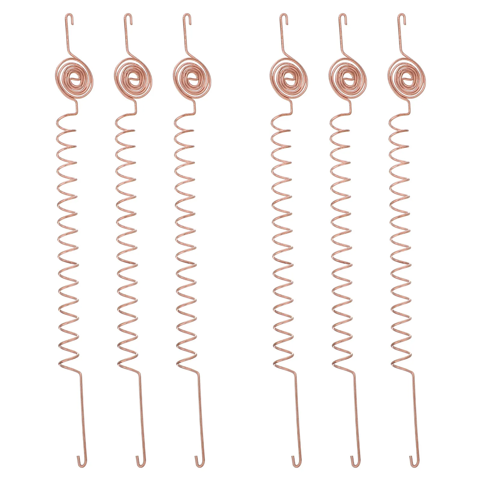 6Pcs Electroculture Copper Plant Stakes Multi-Ring Tensor Garden Rods for Vegetable Tomato Climbing Plants Growth Support