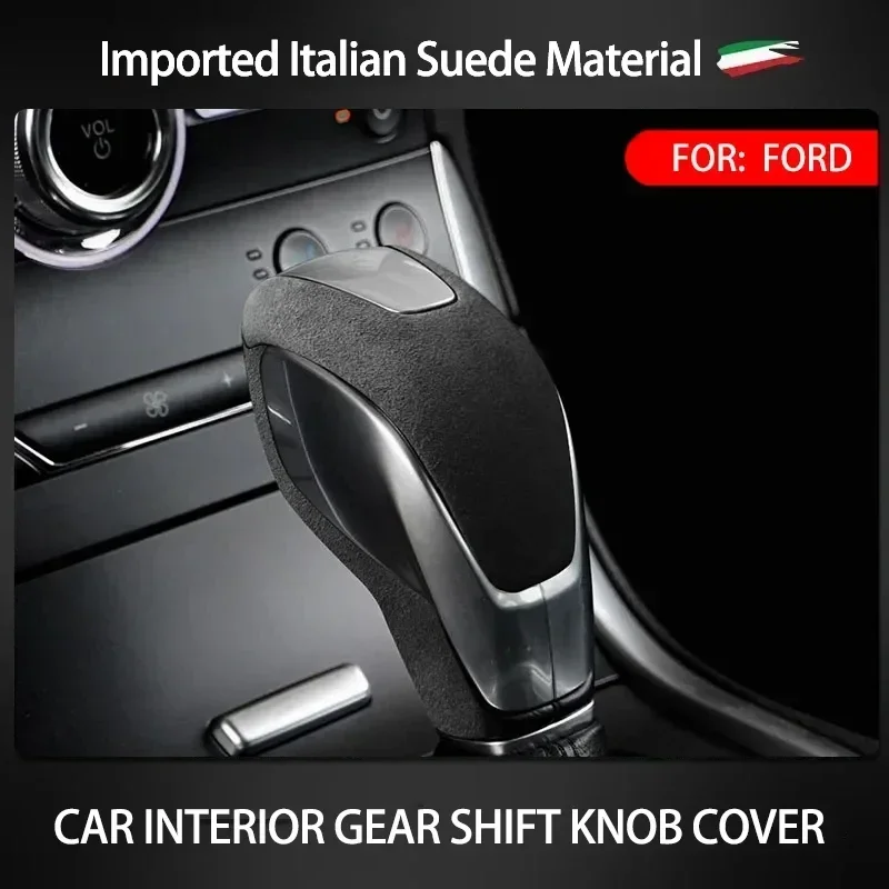 For Ford Focus Edge Mondeo Kuga Escort Escape Car Trim Interior Gear Lever Stick Shift Knob Cover  Protective Shell  anti-wear