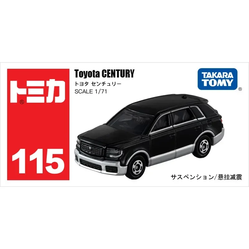 Original TAKARA TOMY Tomica No.115 Toyota Century 1/71 Diecast Alloy Luxury Sedan with Working Suspension Collectible Gifts