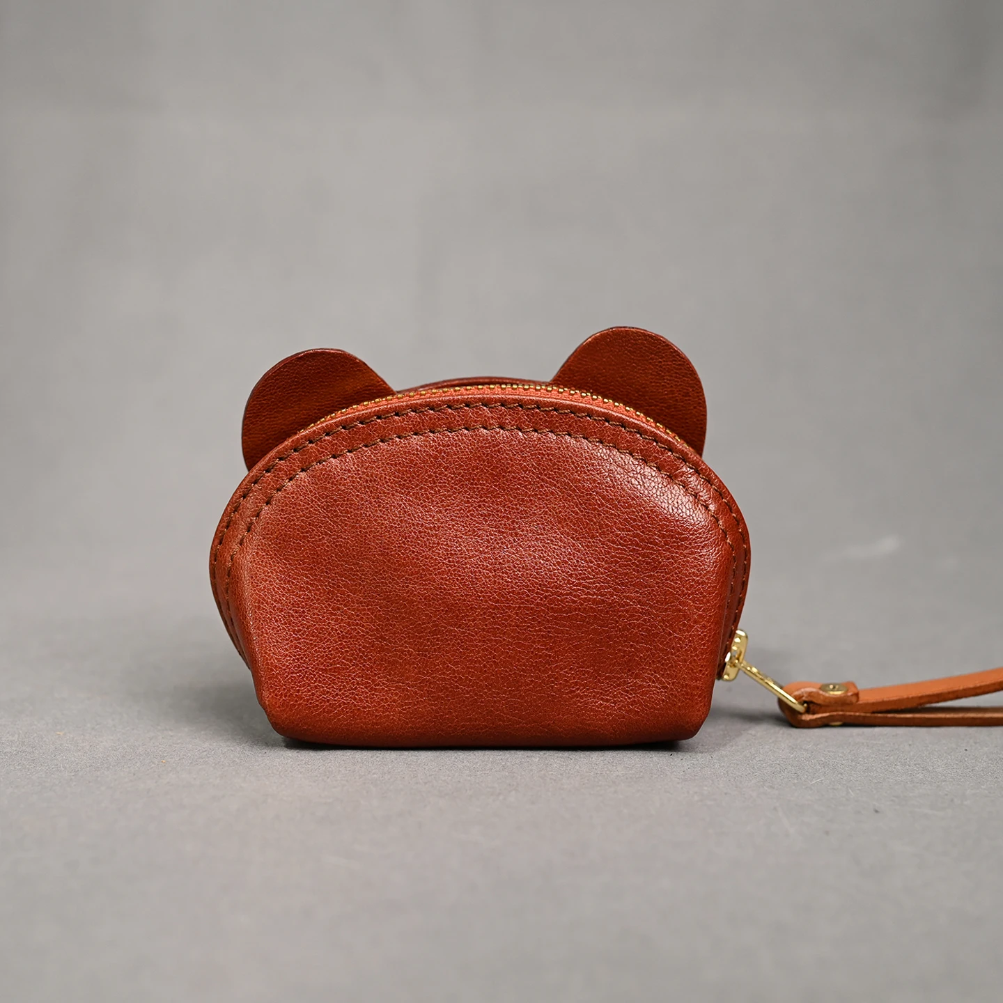 Stereoscopic Animals Coin Purse Zero Wallet Genuine Leather Baby Elephant Keybag Female Cute Shell Pouch Zipper Storage Bag