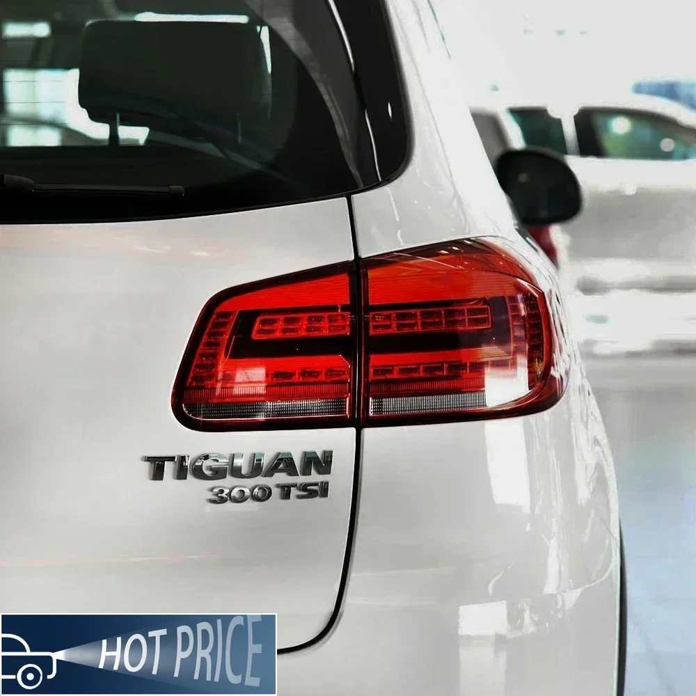 ل VW 2013-2016 Tiguan السيارات الخلفية الخلفية مصابيح الجمعية الأصلية عالية الجودة LED سيارة الضوء الخلفي رائجة البيع اكسسوارات التوصيل والتشغيل #2