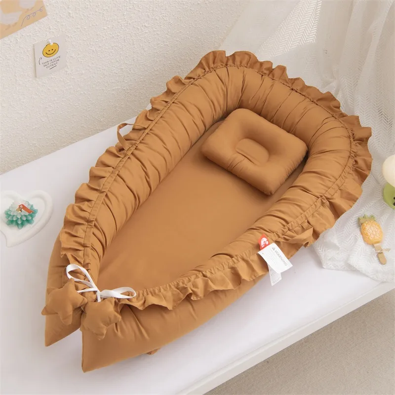 Portable Baby Nest Bed Foldable Newborn Bassinet Multi-Function Lounger
