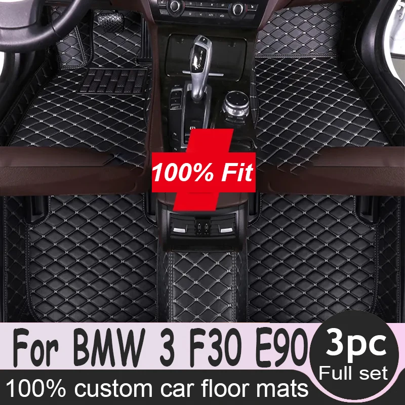 

Car Floor Mats For BMW 3 F30 E90 330i 335i 320i Five Doors 2008 2009 2010 2011 2012 Foot Pads Carpet Cover Interior Accessories