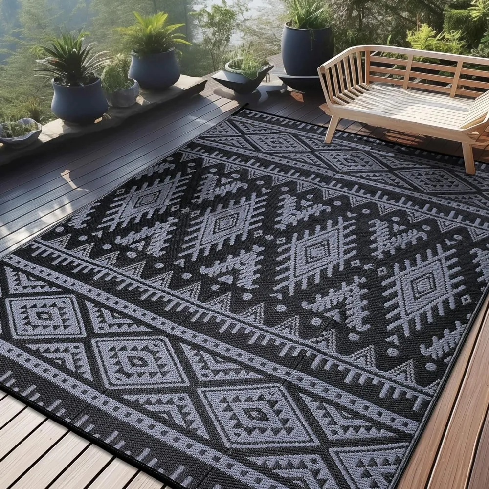 

Outdoor Rug, Reversible Plastic Straw Rugs, Indoor Carpet, Waterproof Outdoor Rug