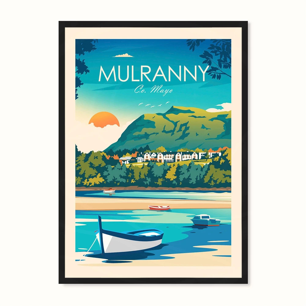 Cuilcagh Walk Traditional Print Fermanagh Travel Poster Ireland Wall Art Home Decor Northern Ireland Art Belfast Castle Canvas