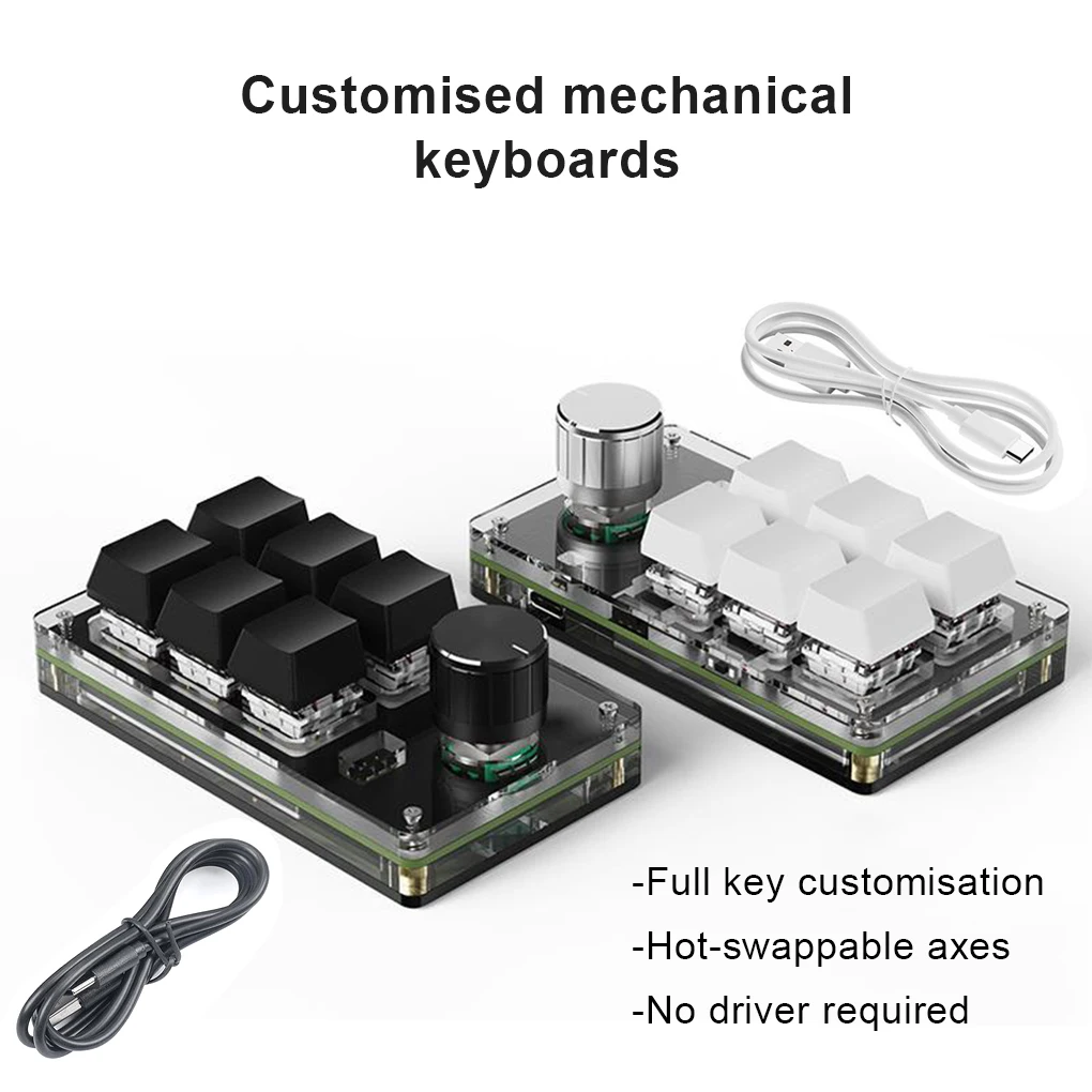 Mechanical Multifunctional Gaming Keyboard Driver Free Mini Keypad Programmable Key Board Desktop PC Accessories Black