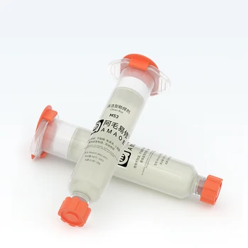 Amaoe M53 10 cc No Clean Smooth Flow Tracky Lötflussmittelpaste für Elektronik PCB IC Handy CPU LED BGA Reparatur