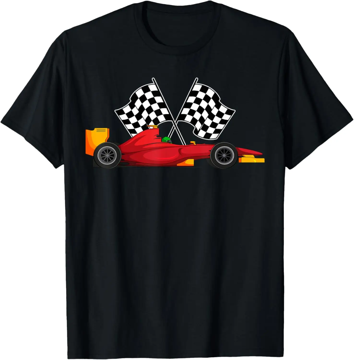 

Car Racing Automobile Sport Racer Checkered Flag Finish Line T-Shirt