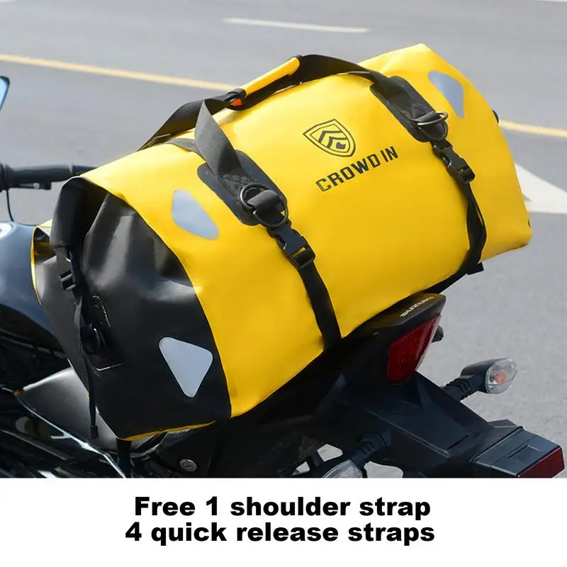 Motorcycle Saddle Bag 40/65L Waterproof Side Bag Removable Detachable Pack Multifunctional Waterproof Storage Saddle Waterproof