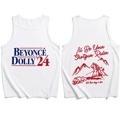 Beyonce Cowboy Carter Dolly 2024 Tank Tops Vest T-Shirt Unisex T-shirt Sleeveless Summer Casual Regular Printing