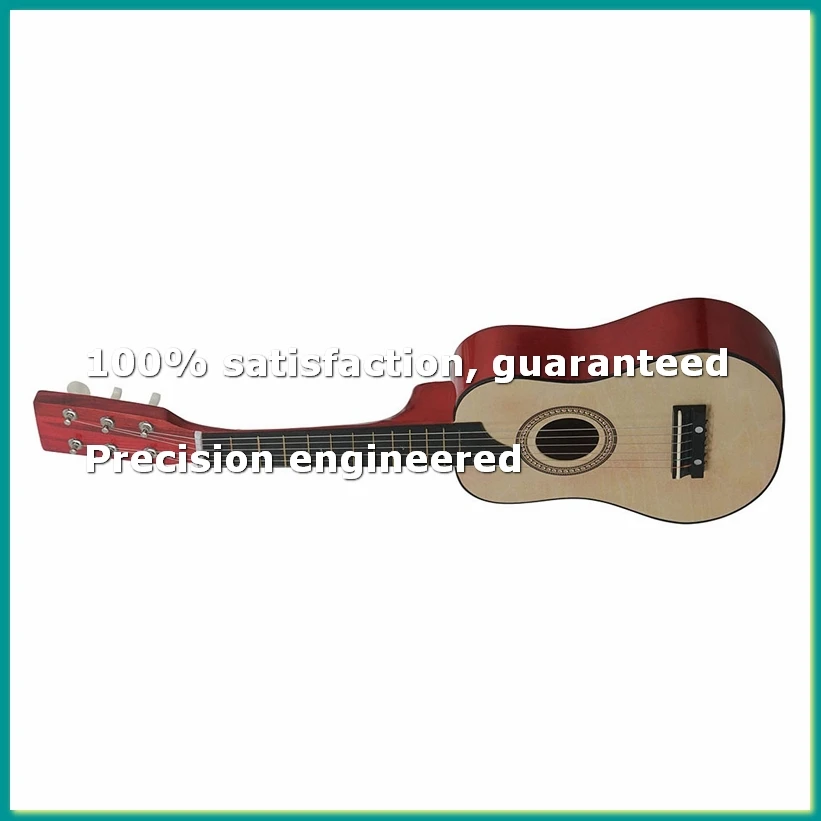 

25-дюймовая акустическая гитара из липы, 6 струн, маленькая мини-гитара с гитарными струнами и медиатором для детей, подарок для начинающих - A09G