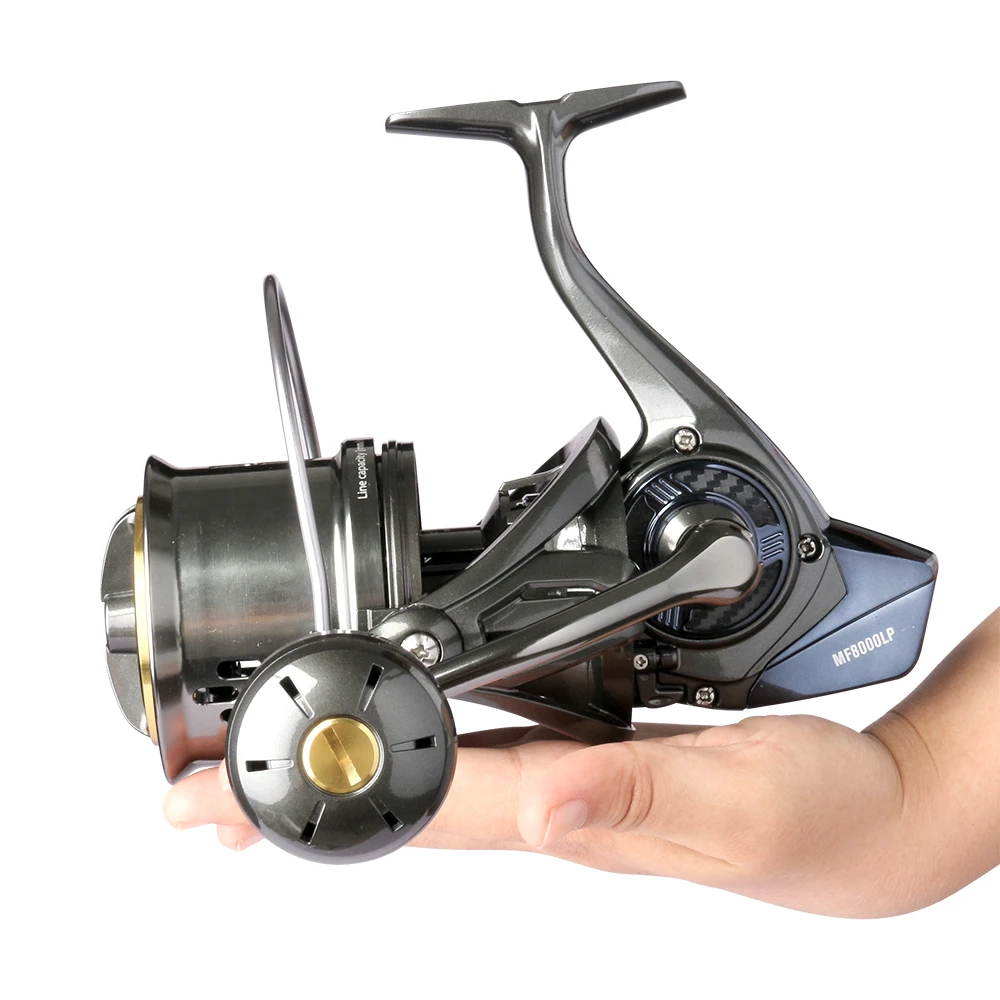 DEUKIO Long Shot Jigging Spinning Reel 8000 10000 12000 Series 8+1BB Surf Fishing Reels 44LB Max Drag Saltwater Big Reel