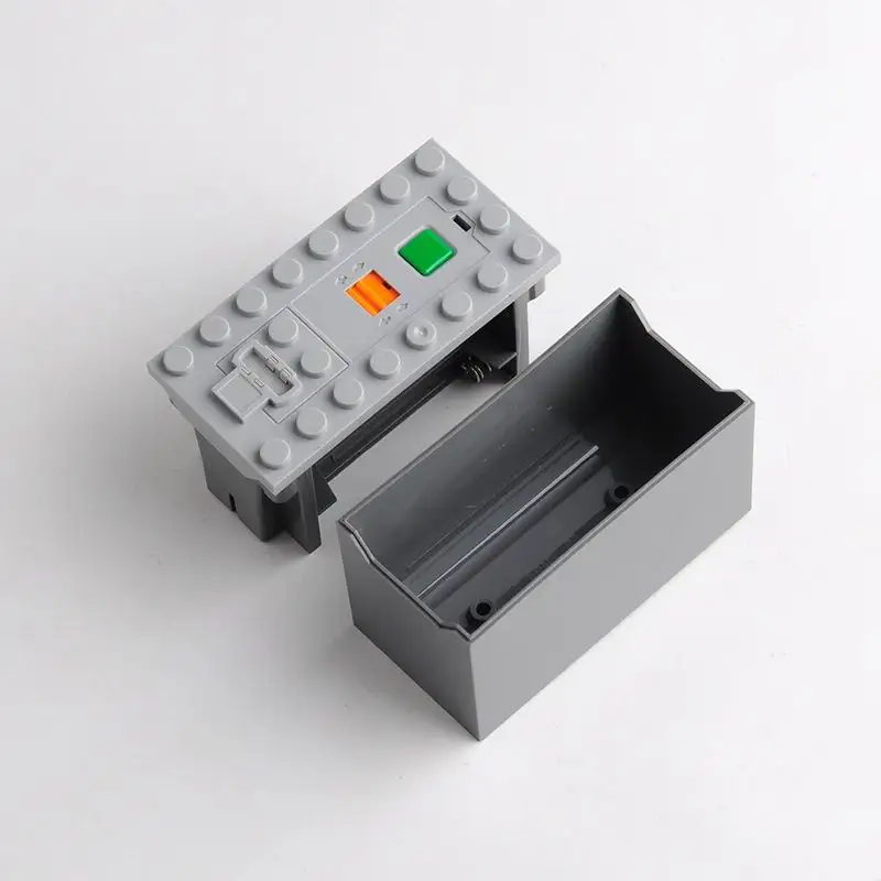 MOC Power Functions Train Car Set with AAA Battery Box & M Motor for Technical-Compatible Building Blocks DIY