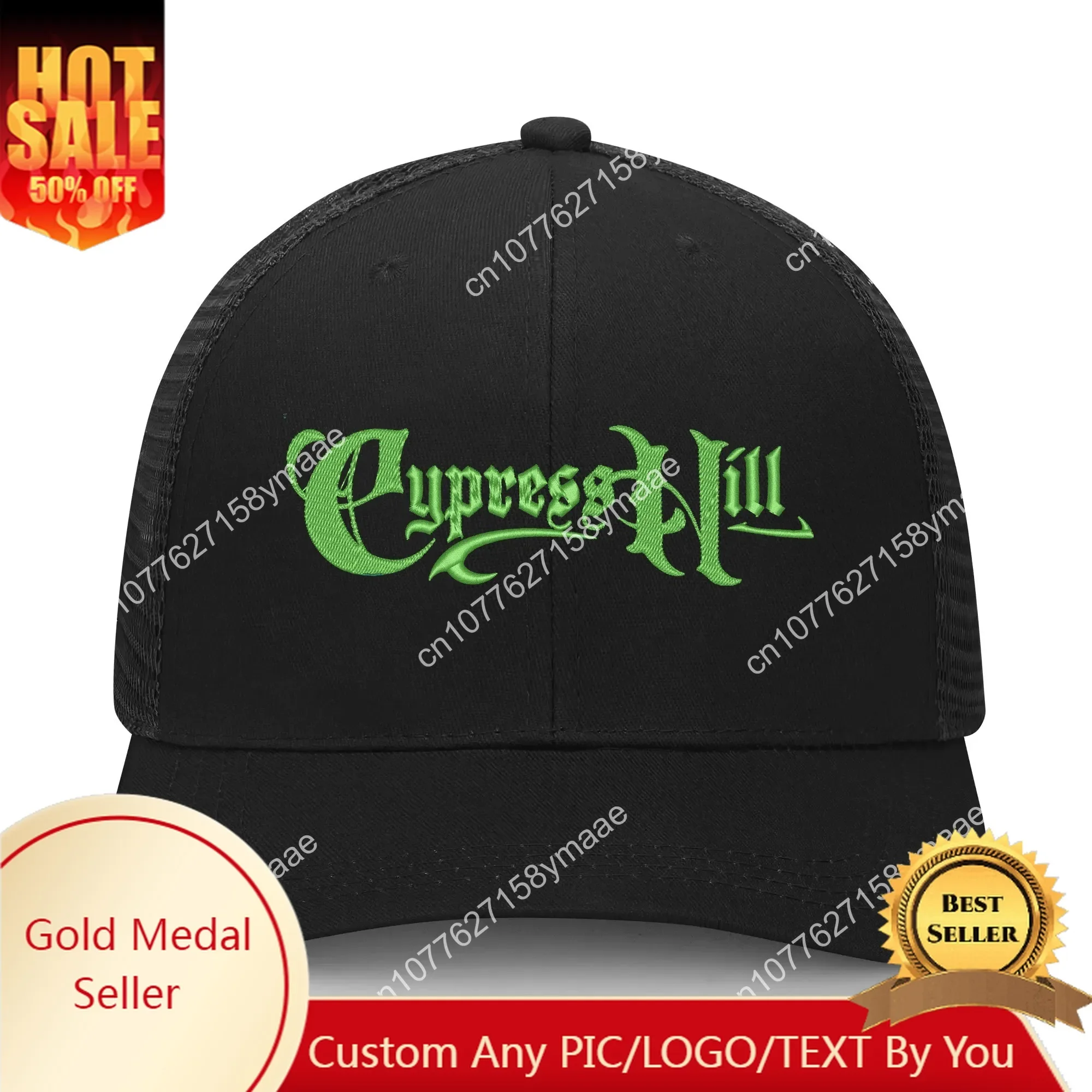 

Cypress Hill Embroidery Hat Mens Womens Sports Baseball Hat Black Sunday Breathable Summer Headwear Custom Made Caps Logo