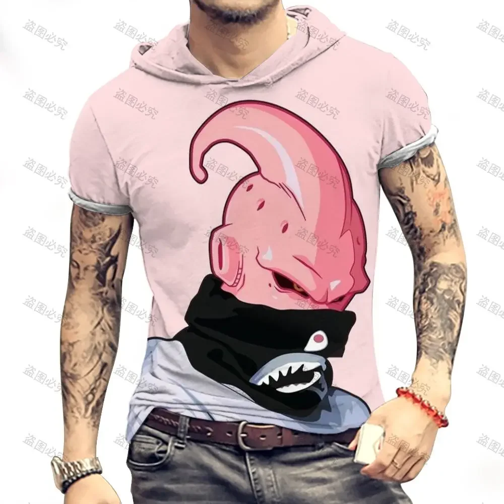 

Мужская футболка с капюшоном и принтом «Драконий жемчуг Z», размеры до 3XL