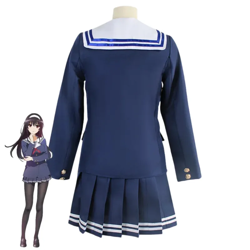 

CyAnime Saekano: How Raise A Boring Girlfriend Kasumigaoka Utaha Косплей Костюм JK Школьная форма Пальто Парик Мужчина Женщина Милый Su