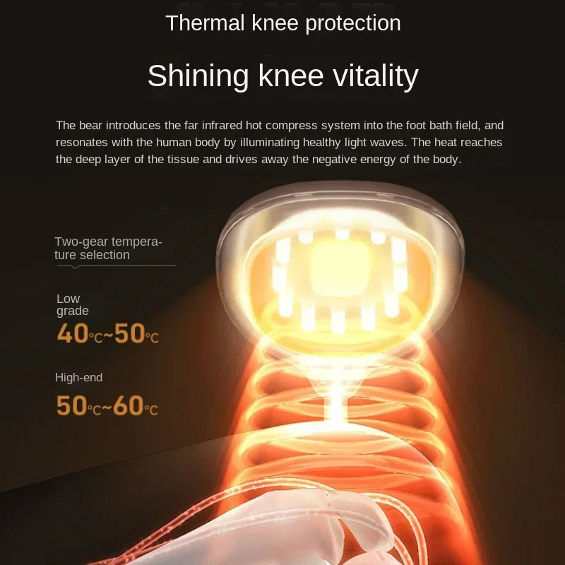 원적외선 온열 압축 무릎 발 욕조 페디큐어, 자동 가열 일정 온도 종아리 젖은 족욕, 마사지 목욕 발