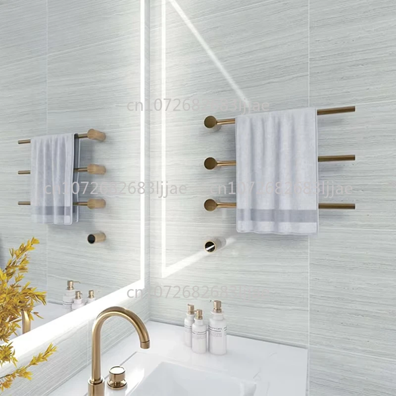 Bathroom Electric Towel Rack Stainless Steel Hot Towel Heater Radiator Designer Wall Mounted Electric Towel Rack