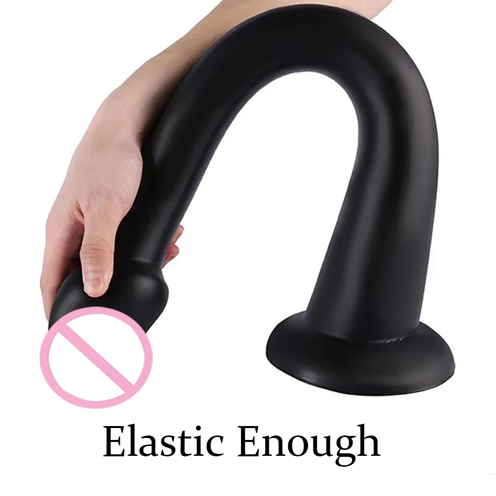 Long Butt Plug Liquid Silicone Anal Plug Big Dildos Stimulate Anus Suction Cup Soft Anal Dilator Penis Sex Toy Dick Sex Products