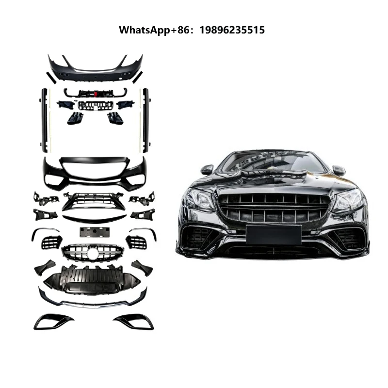 New High Quality Full Body Kit 2017-2020 for E Class W213 Pre-facelift Upgrade Front Rear Bumper Grille