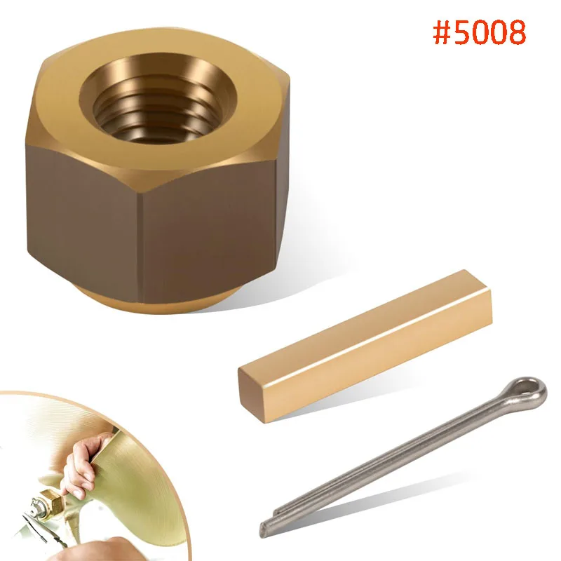 

5008 Prop Nut Kit Brass Boating Accessories Fits for 1" & 1-1/8" Inboard Propeller Shaft