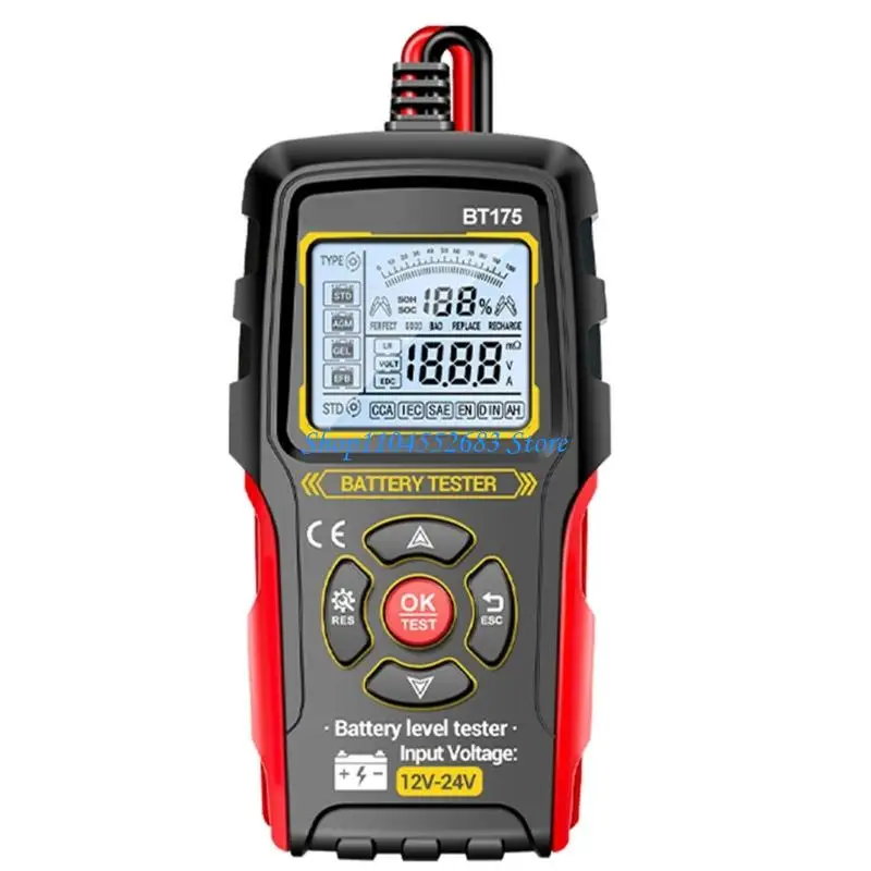 Y6GD Digital Display Car Battery Measurement Tester With Voice Guidance For Voltage Internal Resistance And Life Analysis