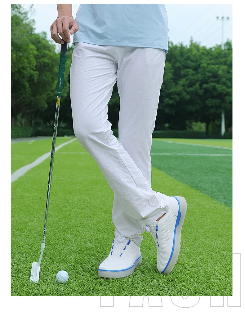 Golfschuhe Herren, große Größe bis 47 # Rotierende Schnalle, professionell, rutschfest, ohne Spikes, Outdoor, Anfänger, Training, Golf, Turnschuhe, Unisex – Detail 2