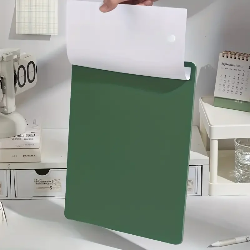 5-Pack A4 Folder Board Gradient Color Scheme Ins Style Student Writing Pad Menu Board Clip Folder High Aesthetic Kids's Draw