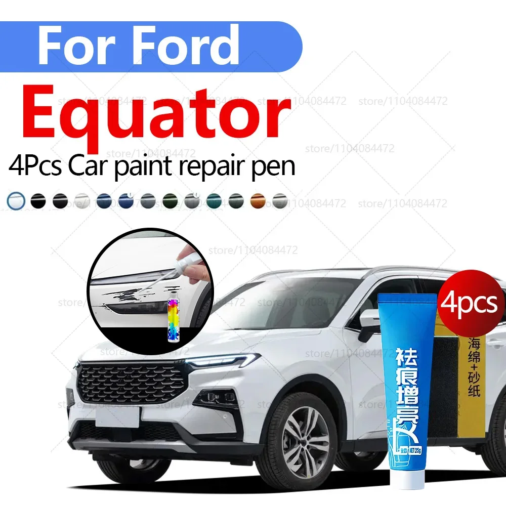 

Ручка для ремонта автомобильной краски для Ford Equator Sport 2021-2025 гг., аксессуары для ремонта царапин, 4 шт., черный JAYC, белый, YZ UG, синий 7146