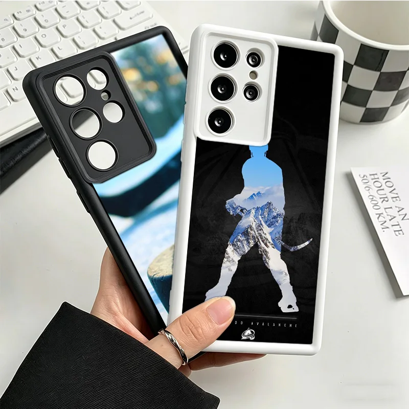 Ice Hockey Rink Phone Case For Samsung S25 S26 FE S23 S22 Ultra Galaxy S21 S20 Plus S24 FE Cover Coque Shell Protective