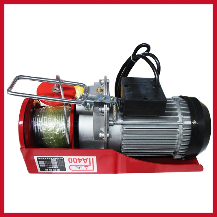 Mini Electric Wire Rope Hoist with Chain 100kg-1200kg Capacity 220v Voltage