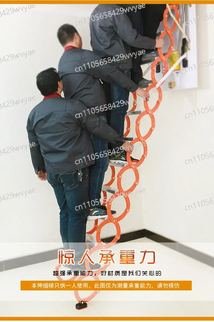 Side Attic Telescopic Staircase Partition Platform Telescopic Elevator Retest Folding Invisible Elevator
