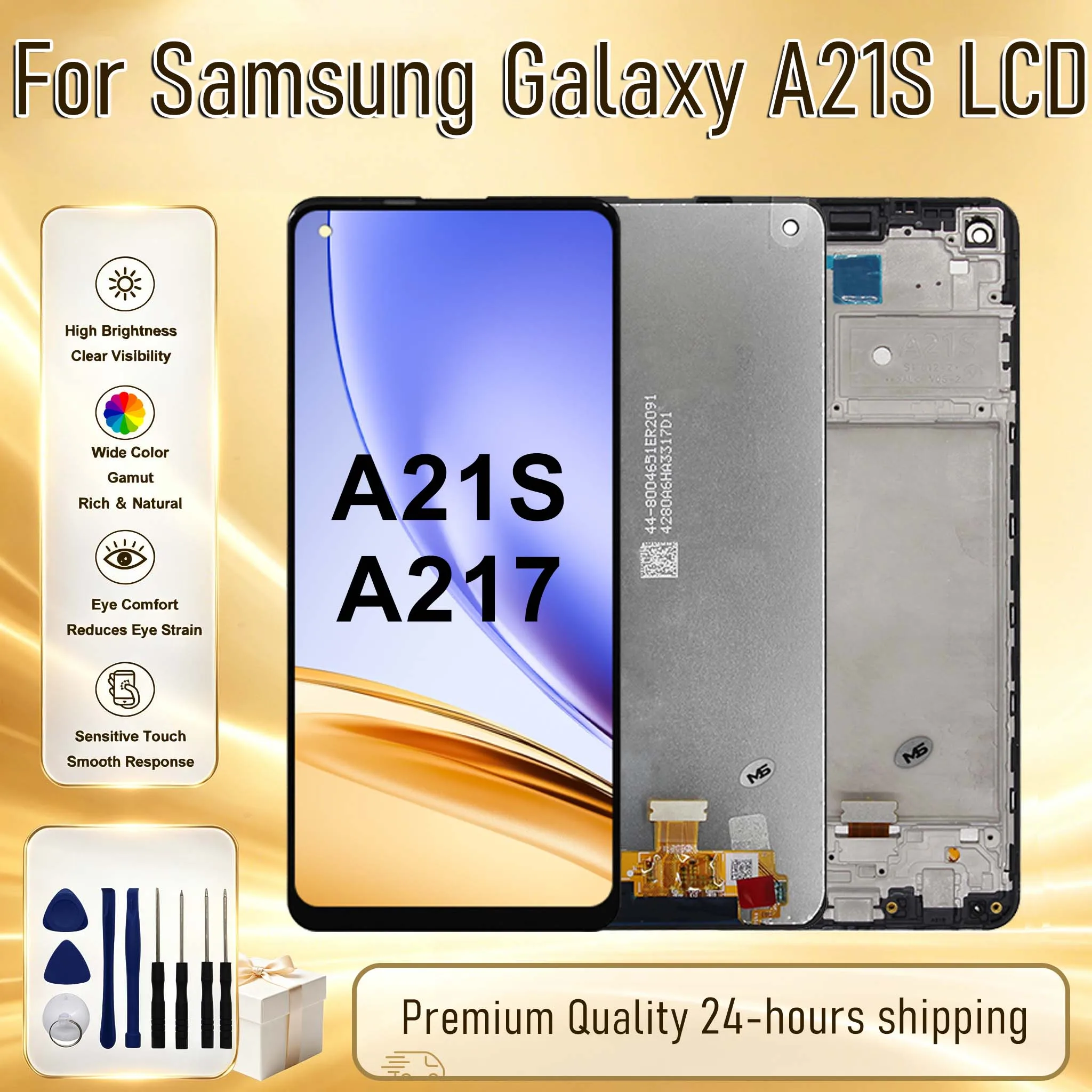 IPS For Samsung Galaxy A21S Display Touch Screen Digitizer For Samsung A21S LCD SM-A217F SM-A217F/DS Assembly Replacement Parts