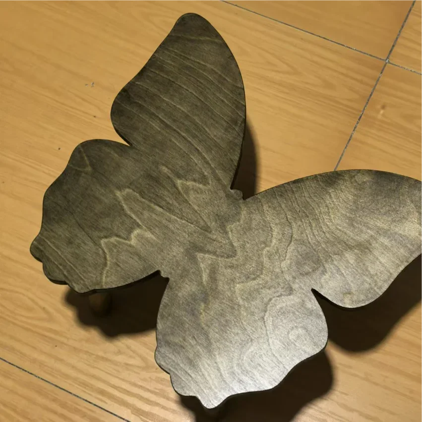 Butterfly edge stool Butterfly stool DIY handmade stool Shoe change Bay window Leisure edge few Solid