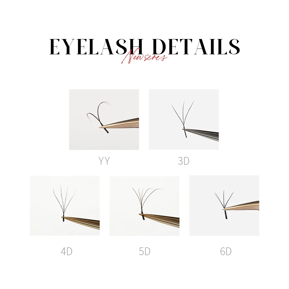 DeceMars كمية كبيرة YY 3D 4D 5D 6D صينية كبيرة الحجم لتمديد الرموش للمكياج #6