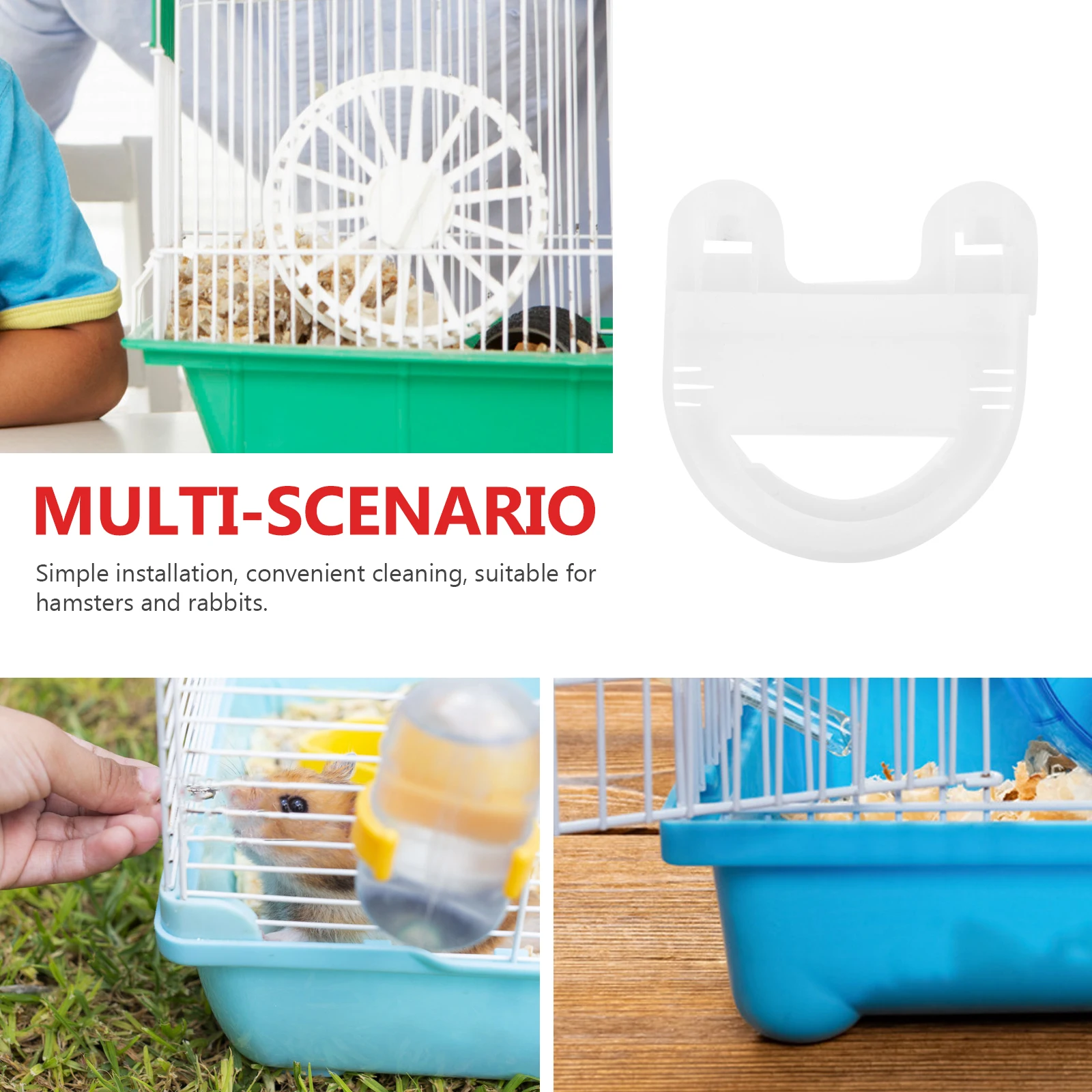 

10 Pcs Wire Cage Connectors Snap Buckles Plastic DIY Accessories for Pet Cage Dog House Fixing Tools White Color