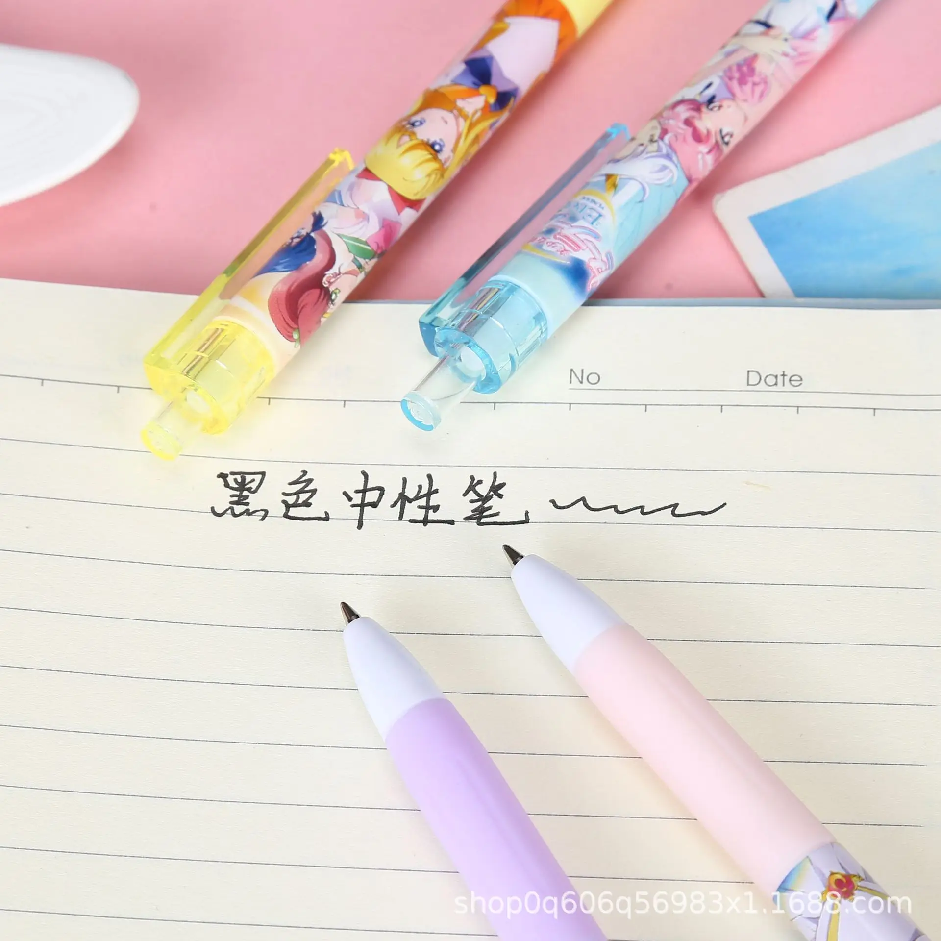 Sailor Moon Signature Pen Creative Cute Cartoon Stationery Neutral Pen Student Supplies  Gel Pens  Kids School Supplies Gifts