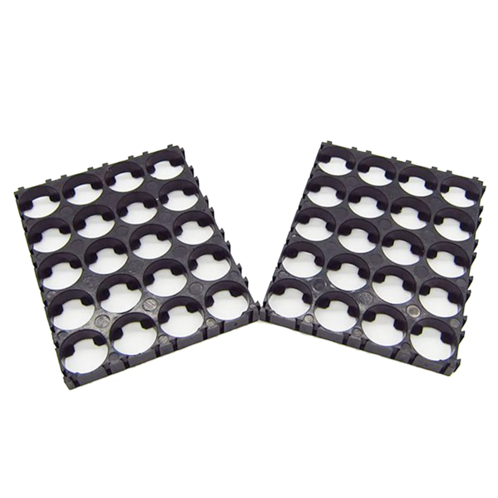 

50 Pcs 18650 Battery 4X5 Cell Spacer Radiating Shell Pack Plastic Heat Holder Black