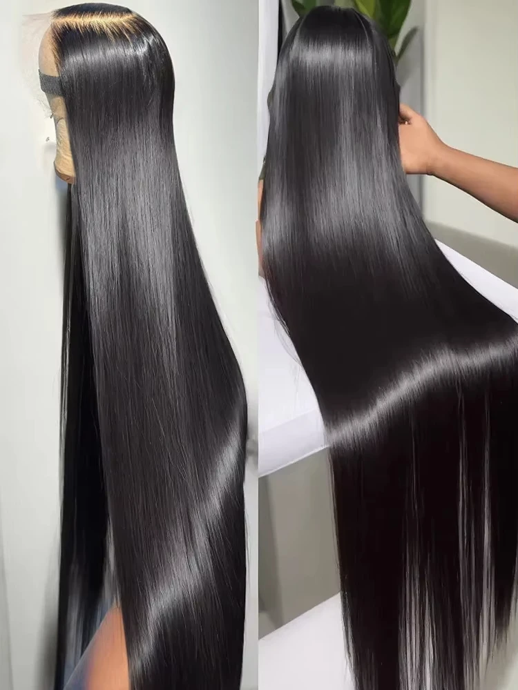 13x6 30 40 بوصة 180 200 الكثافة العظام مستقيم الدانتيل الجبهة البرازيلي HD 13x4 قبل قطعها شعر مستعار غلويليس شعر الإنسان الدانتيل الباروكات الأمامية