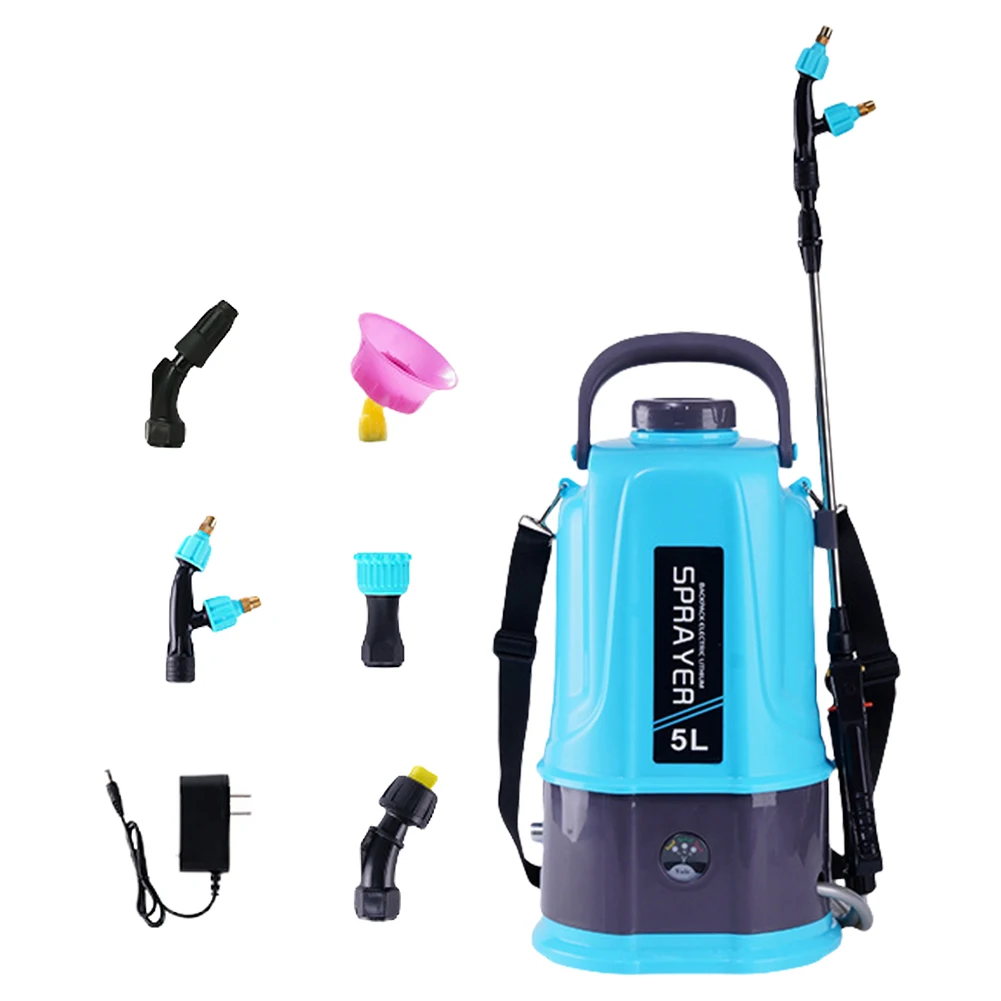 5L Electric Sprayer Rechargeable Battery Powered Sprayer with Adjustable Shoulder Strap Garden Sprayer for Lawn and Garden