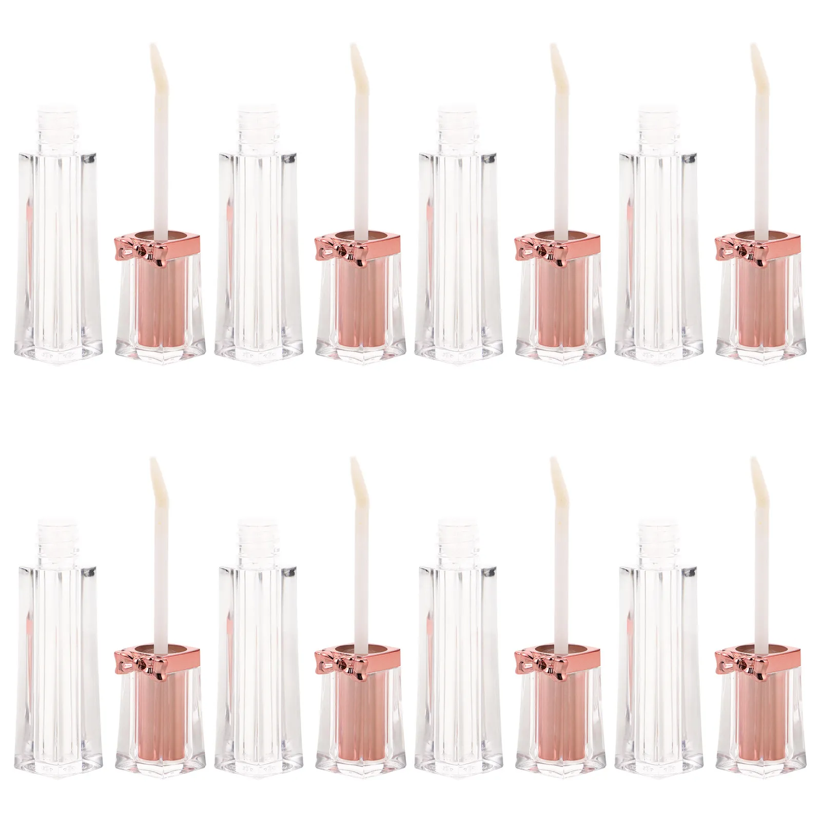 

Набор из 8 прозрачных тюбиков для блеска для губ, 3,5 мл, с дизайном в виде бабочки и банта, пустые контейнеры для самостоятельного изготовления косметики, многоразовые, дорожный размер, для масла для губ