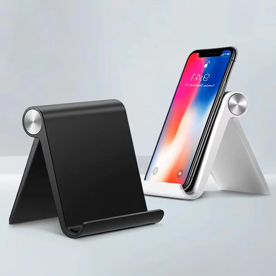 Suporte Ajustável para Telefone, Portátil e Dobrável, Suporte de Mesa Universal para Celular, Compatível com iPhone, Samsung
