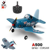WLtoys XK A500 RC Airplane QF4U Fighter Four-Channel Machine A250 A200 Remote Control Planes 6G Mode Fighter Toys for Adults