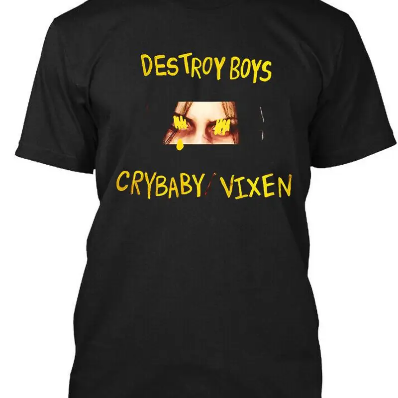 

NEW Destroy Boys Crybaby American Group Music Retro Logo T SHIRT S 5XL
