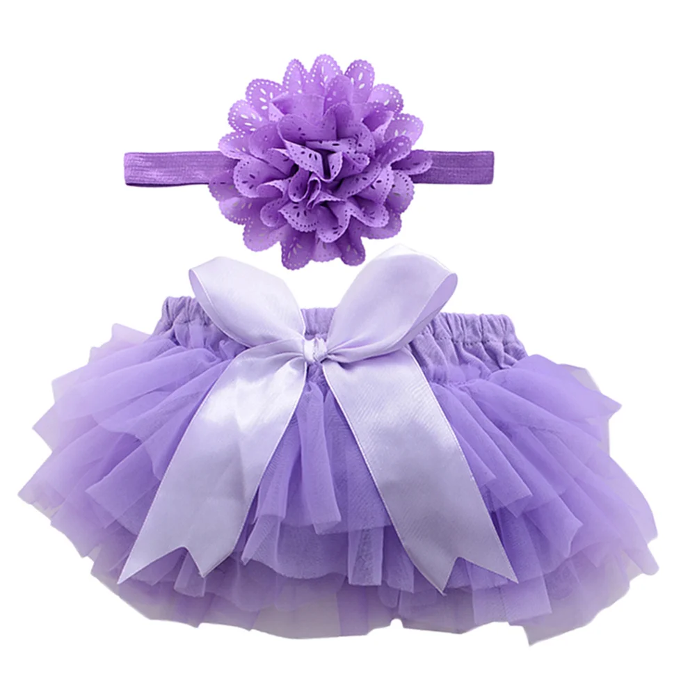 

Tutu Skirts and Flower Headbands Toddler Baby Girls Newborn Photography Outfits