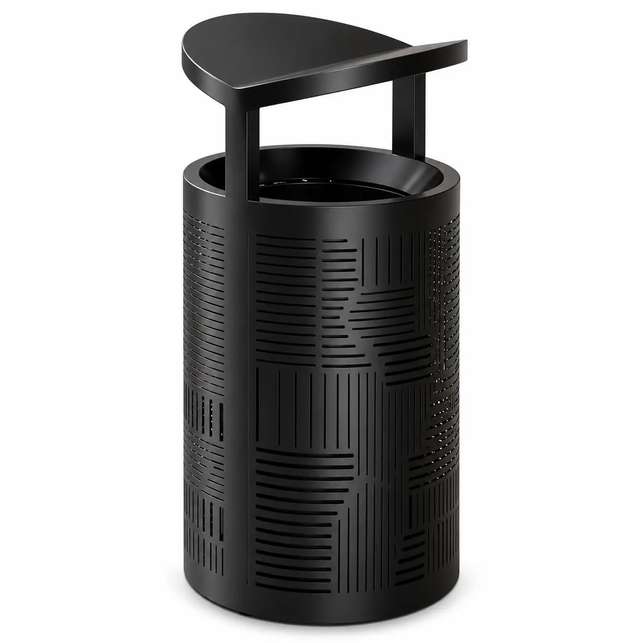 11 Gal Commercial Outdoor Trash Can With Removable Inner Bucket And Locking
